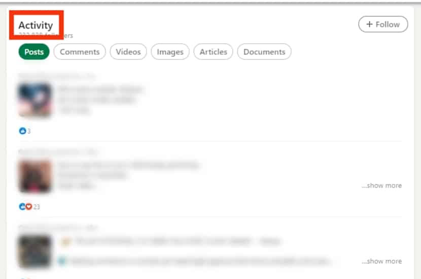 Scroll Downwards To The Activity Section