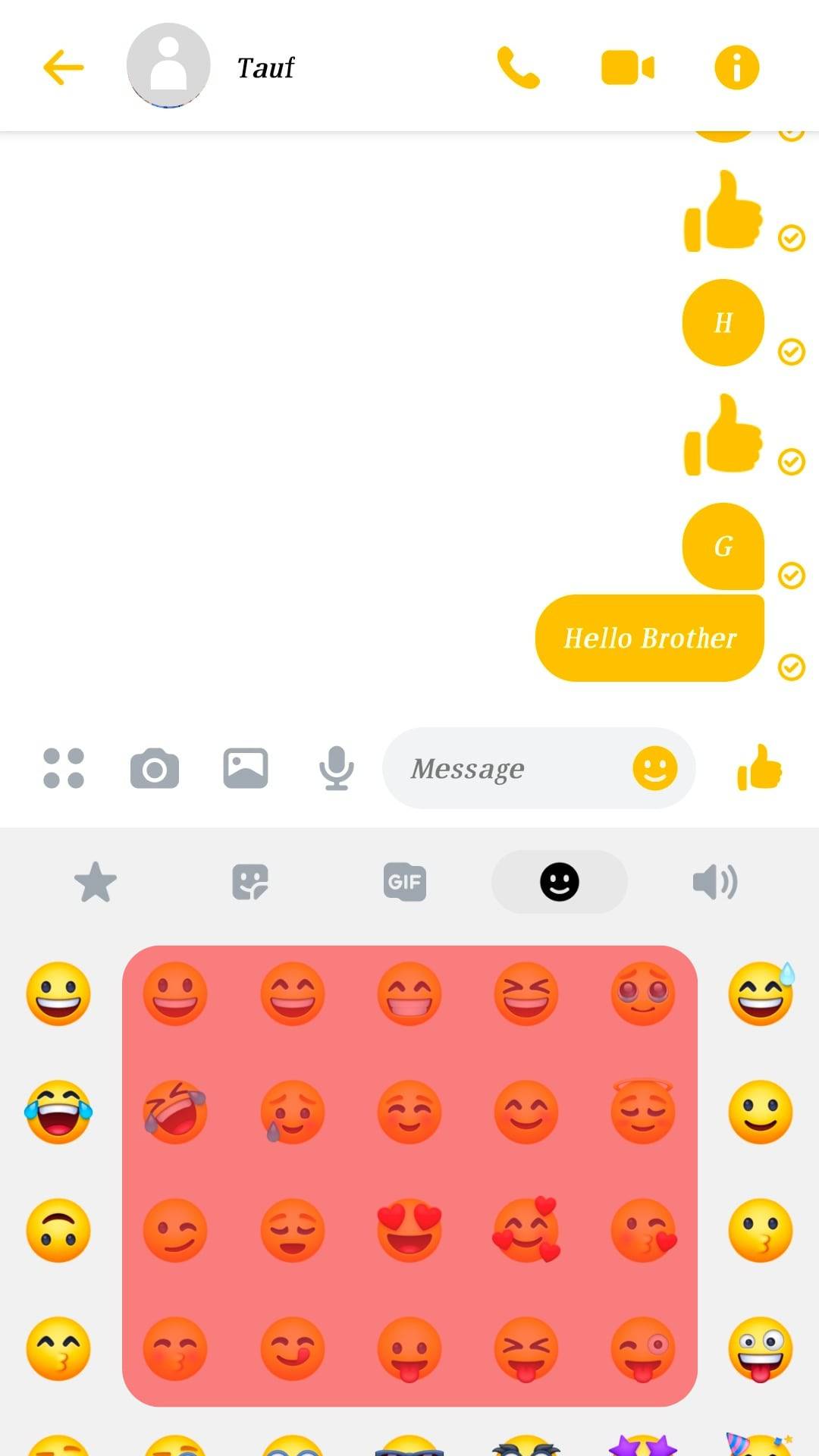 Scroll Through The Different Emojis.