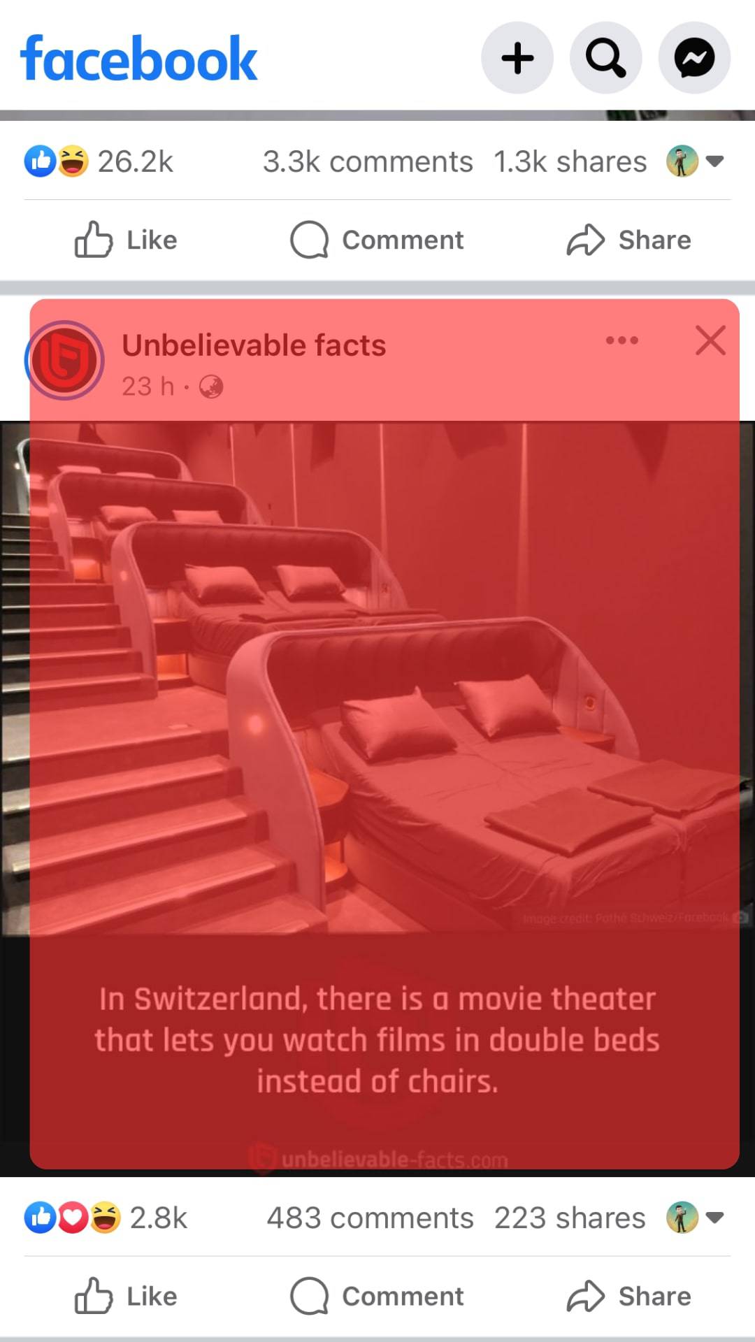 Scroll To The Post You Want To Share.