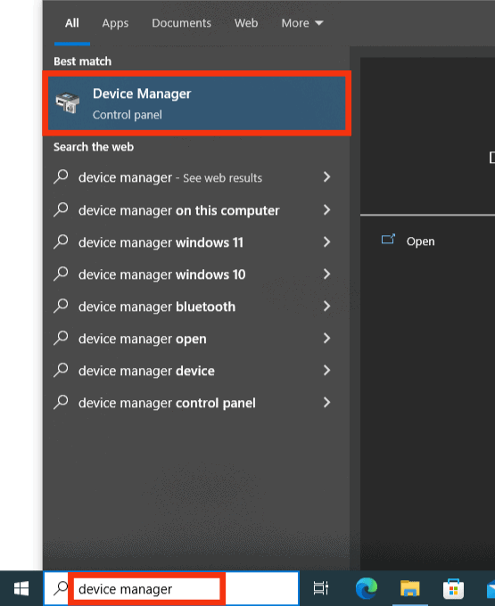 Search For Device Manager