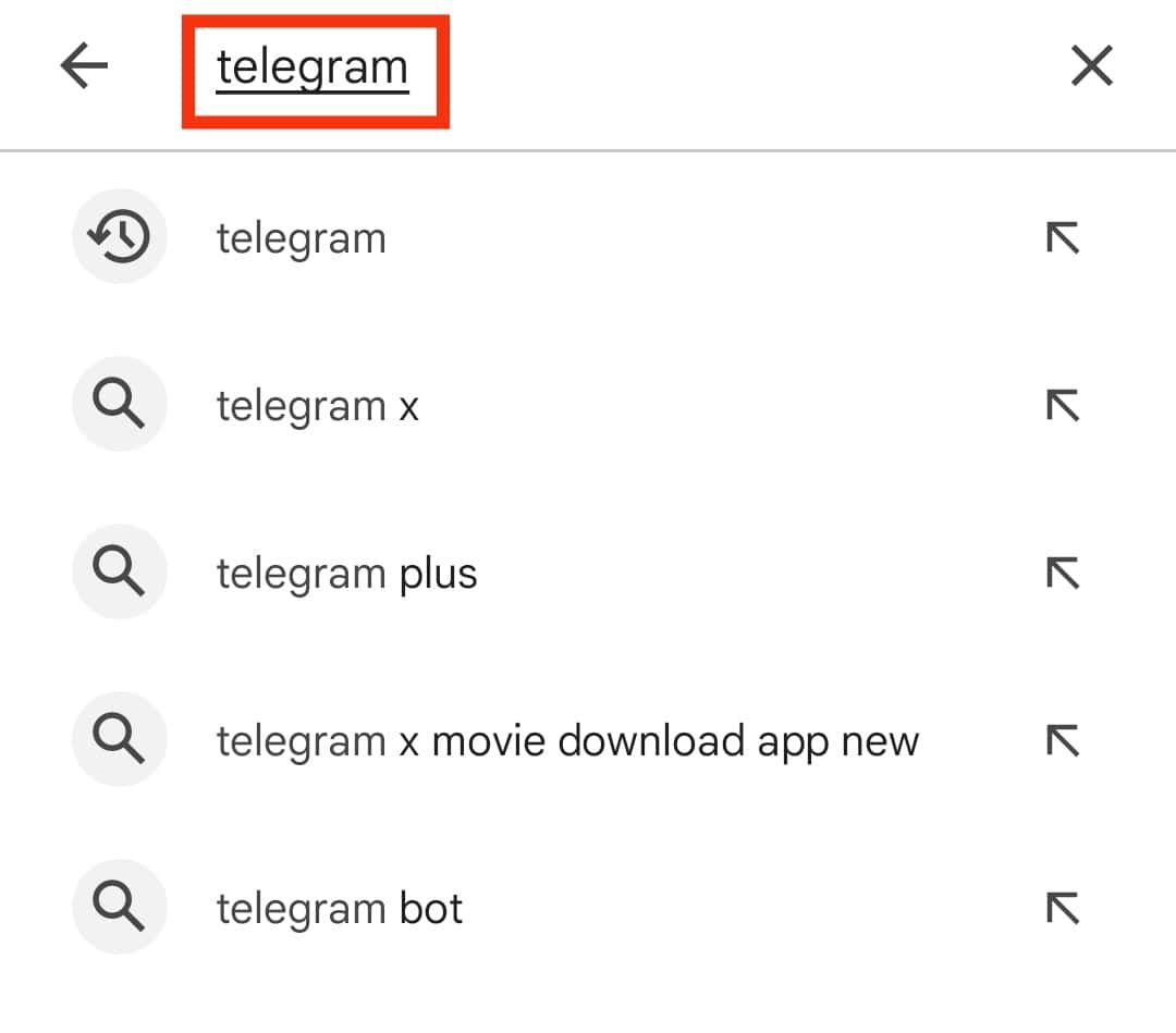 Search For Telegram