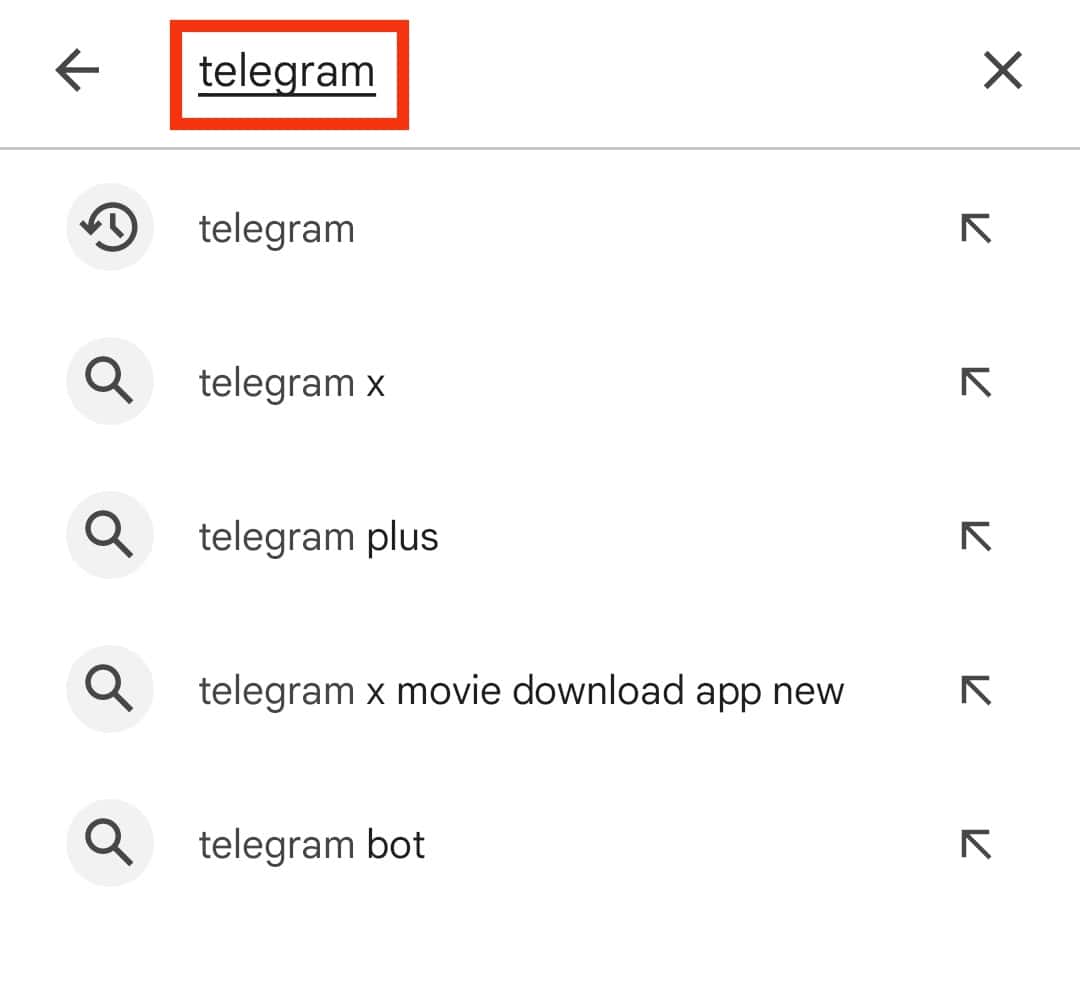 Search For Telegram