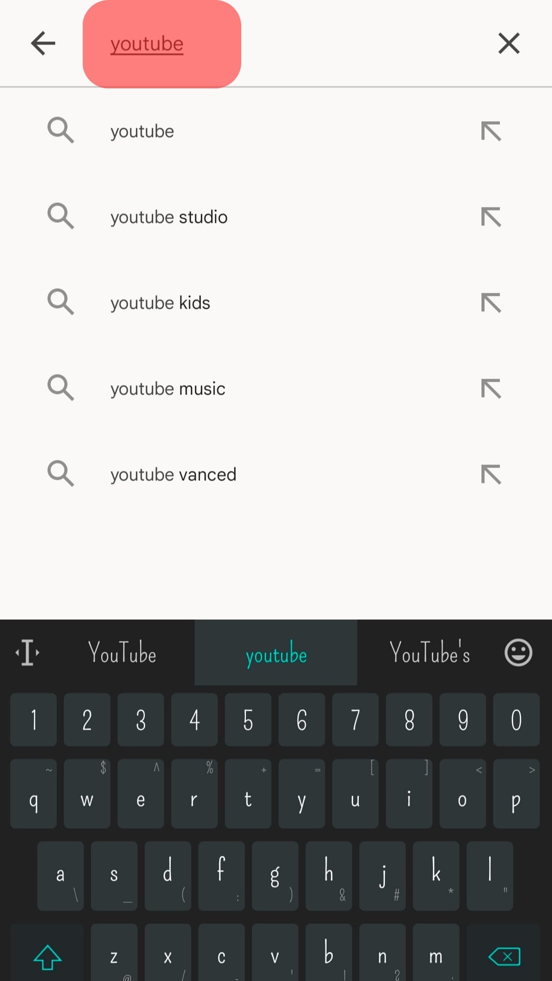 Search For Youtube.