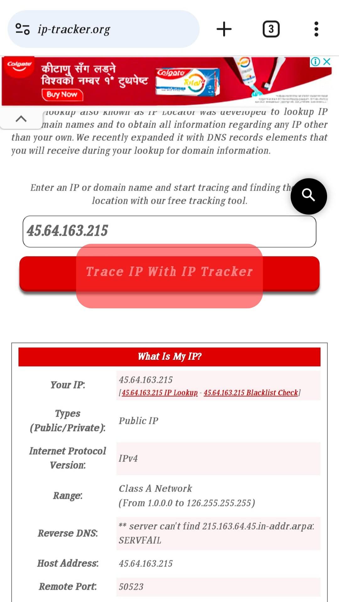 Search For A Good Ip Tracker, Paste The Ip Address,