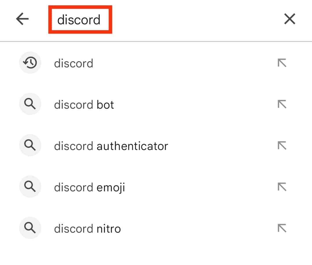 Search For The Discord App