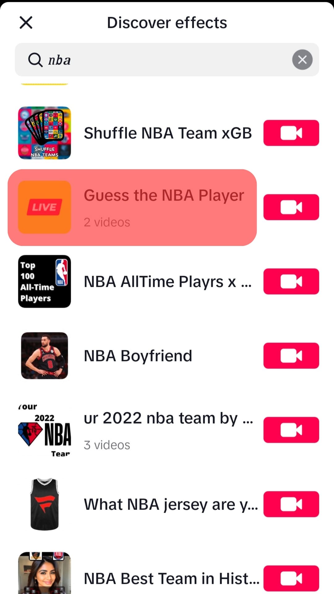 Search For The Desired Nba Effect Tiktok