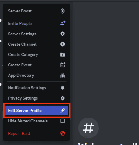 Select Edit Server Profile.