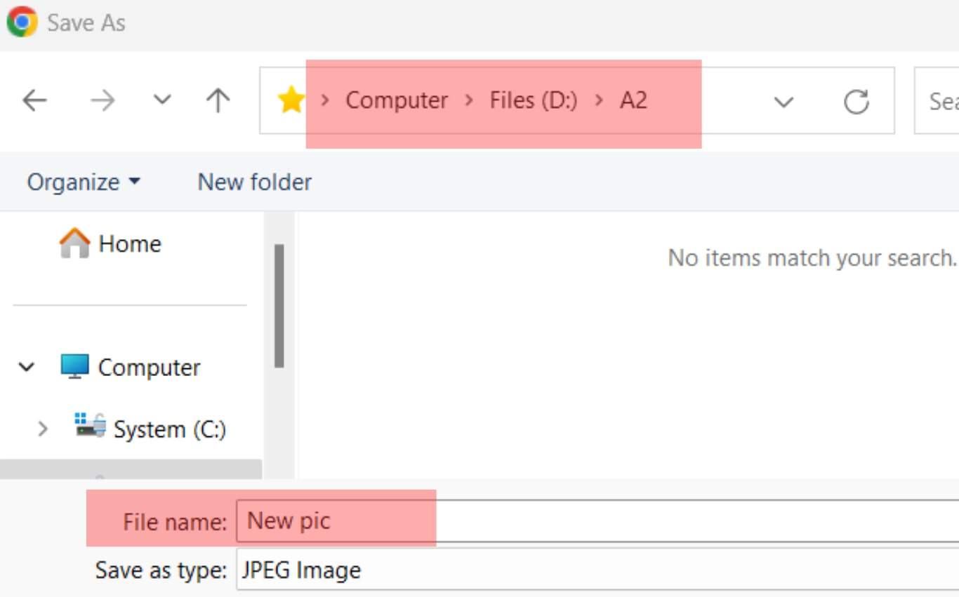Select Folder And Name