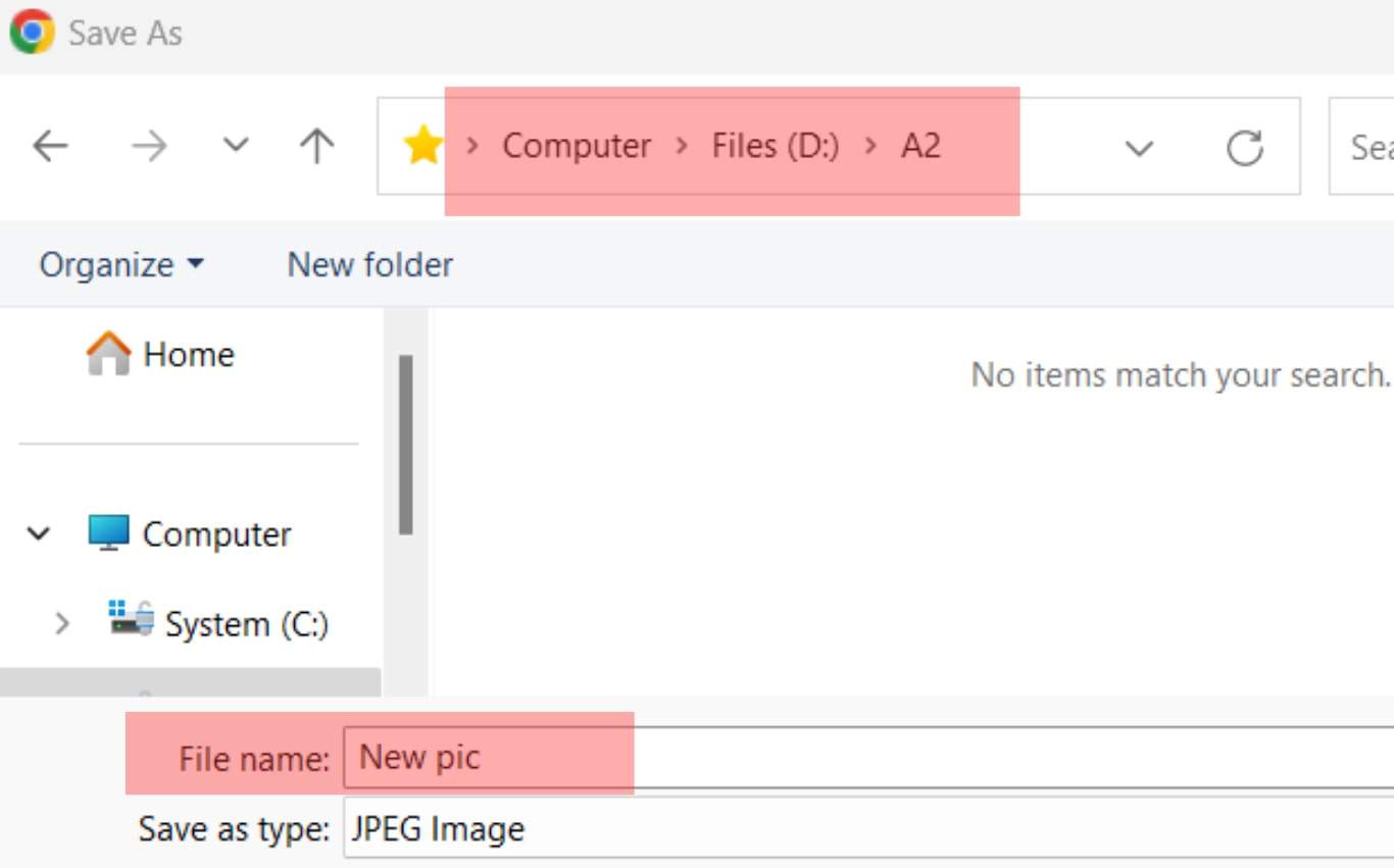 Select Folder And Name