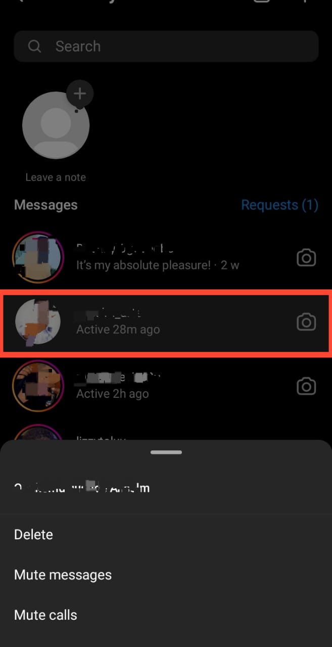 Select Instagram Chat