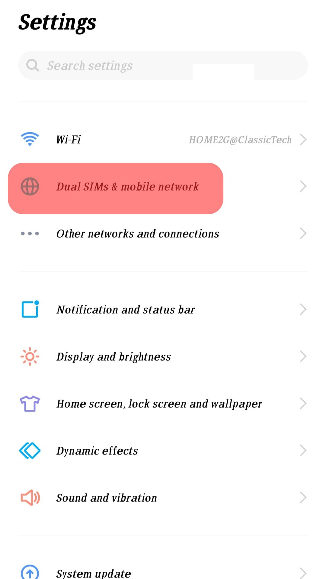 Select Mobile Network