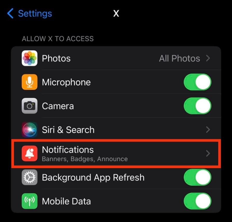 Select Notifications