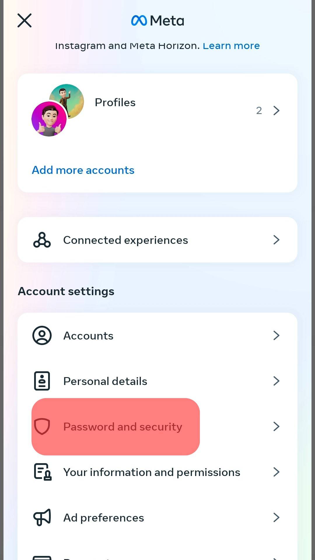 Select Password And Security