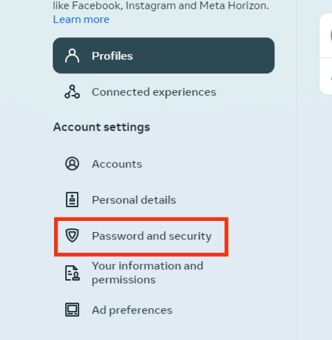 Select Password And Security