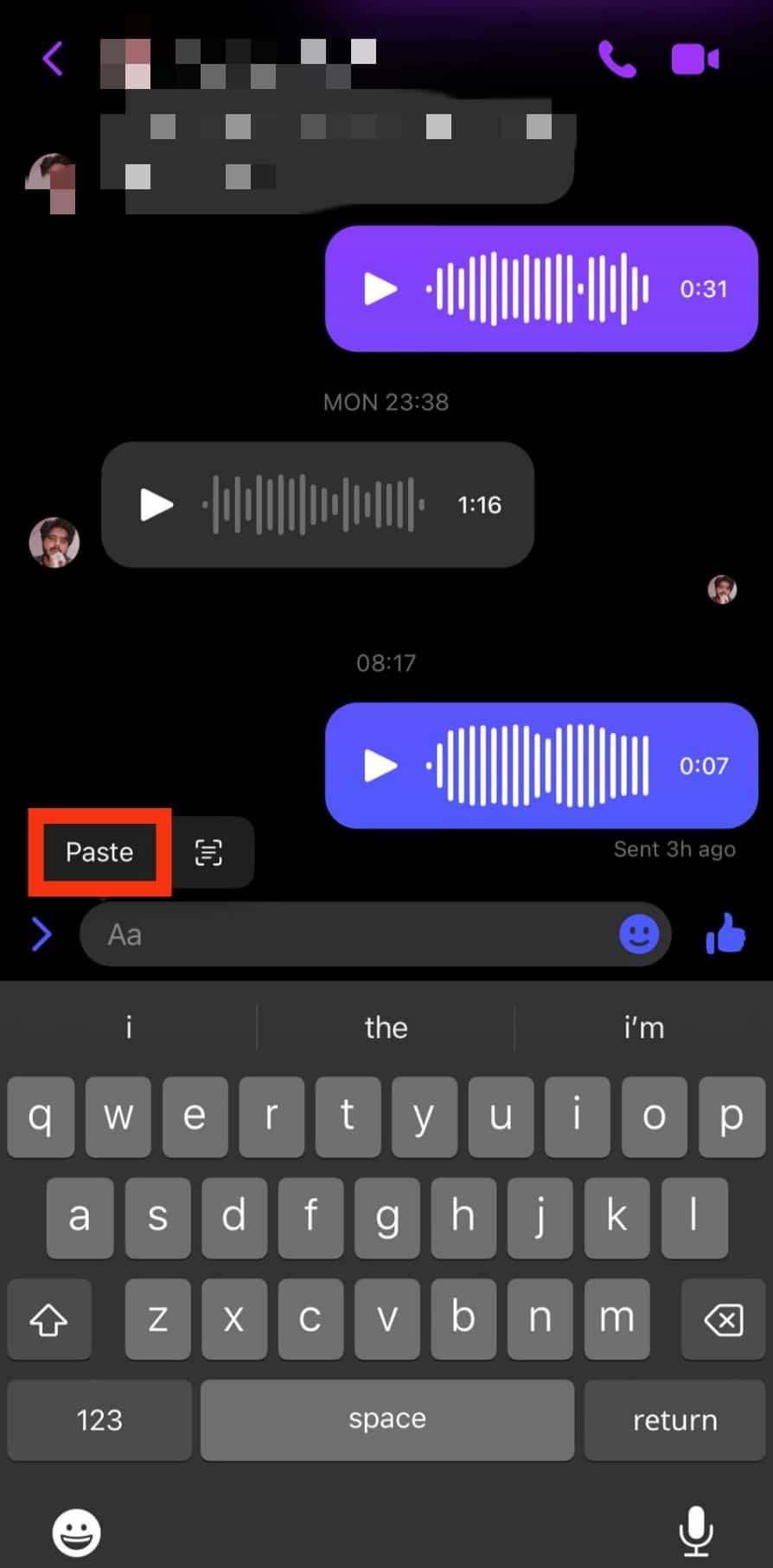 Select Paste