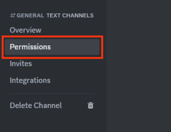 Select Permissions