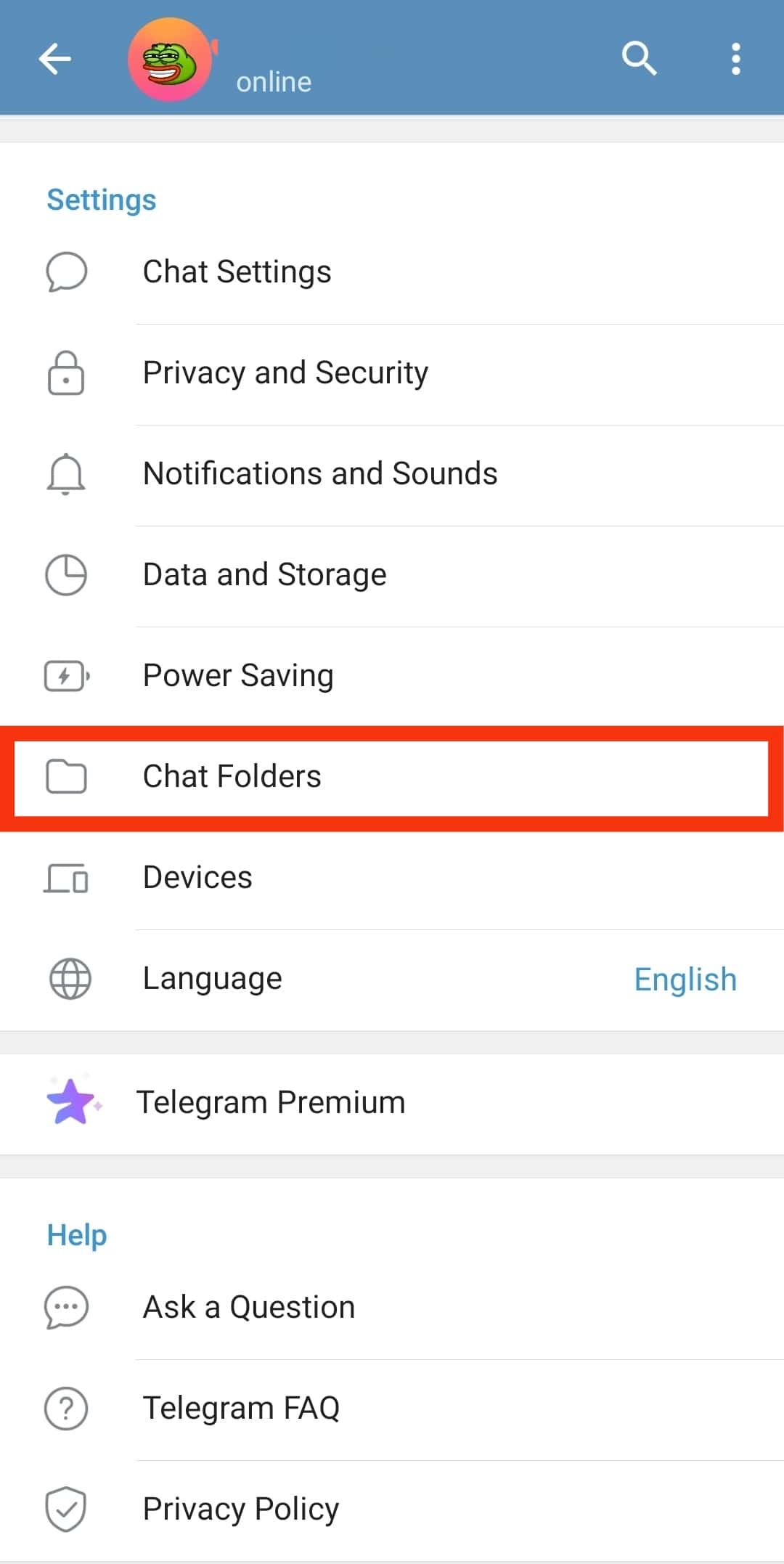 Tap On &Quot;Chat Folders