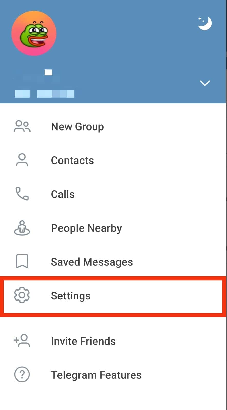 Select Settings