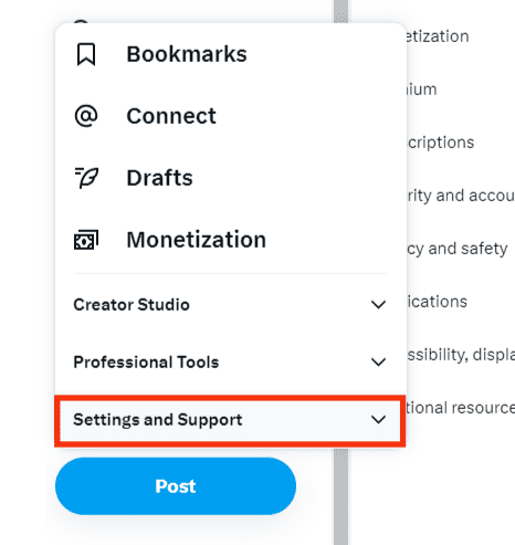 Select Settings And Support