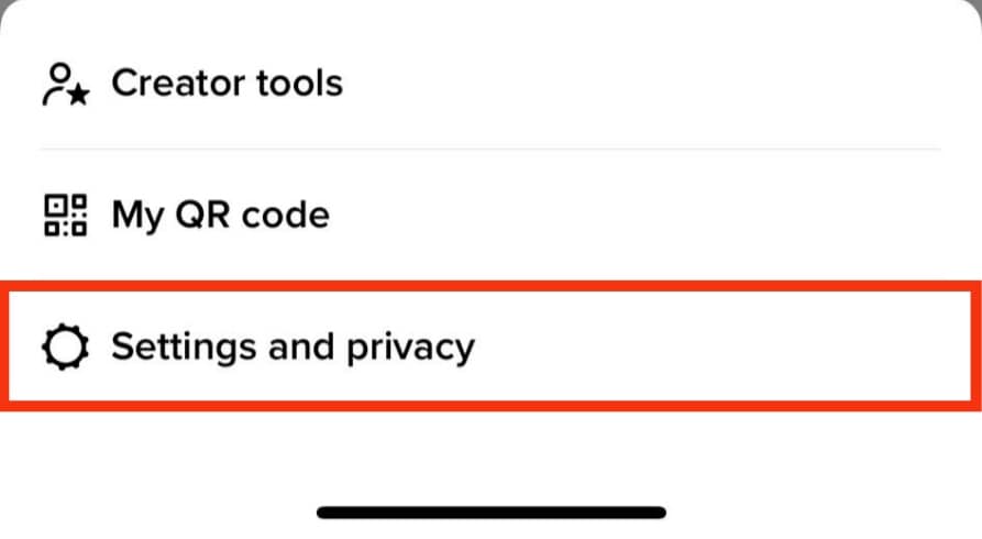 Select Settings And Privacy
