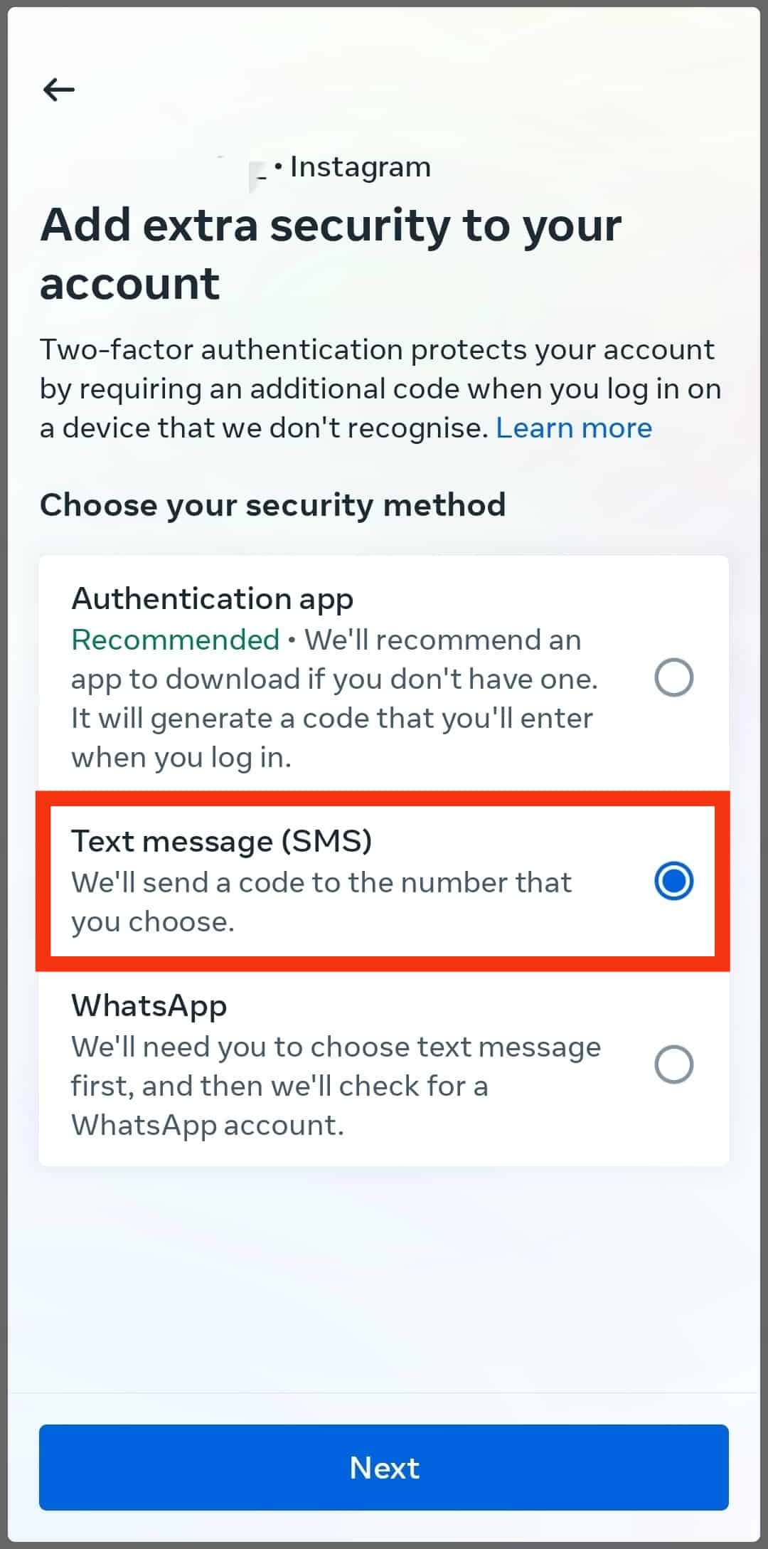 Select Text Message (Sms)