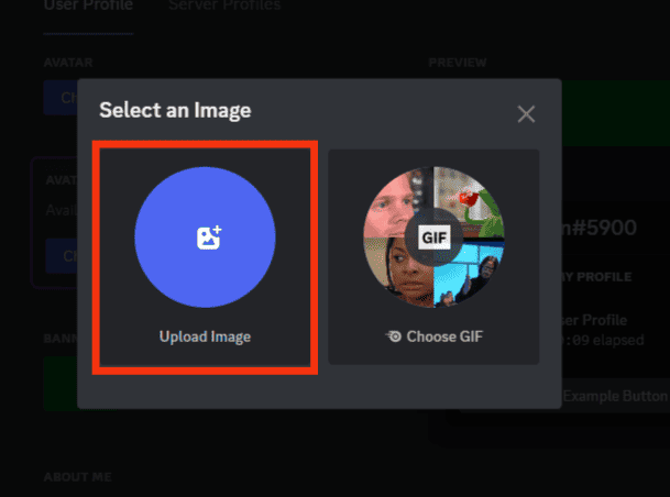 Select Upload Image