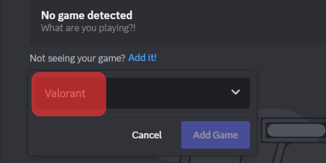 Select Valorant And Click Add Game.