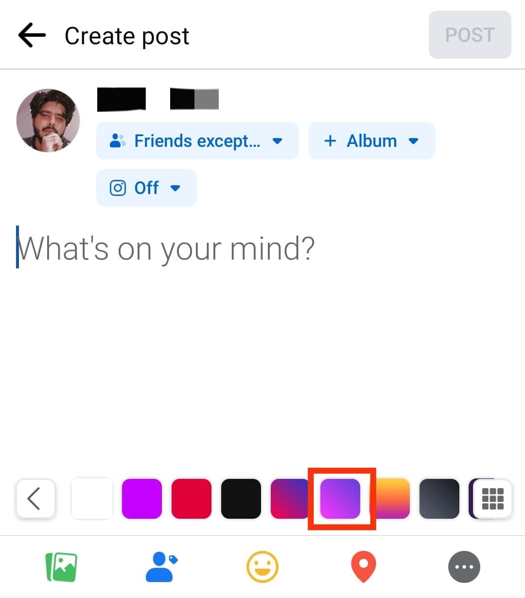Select A Background Color
