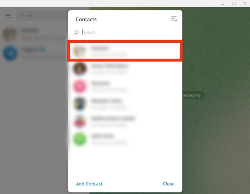 Select Any Contact