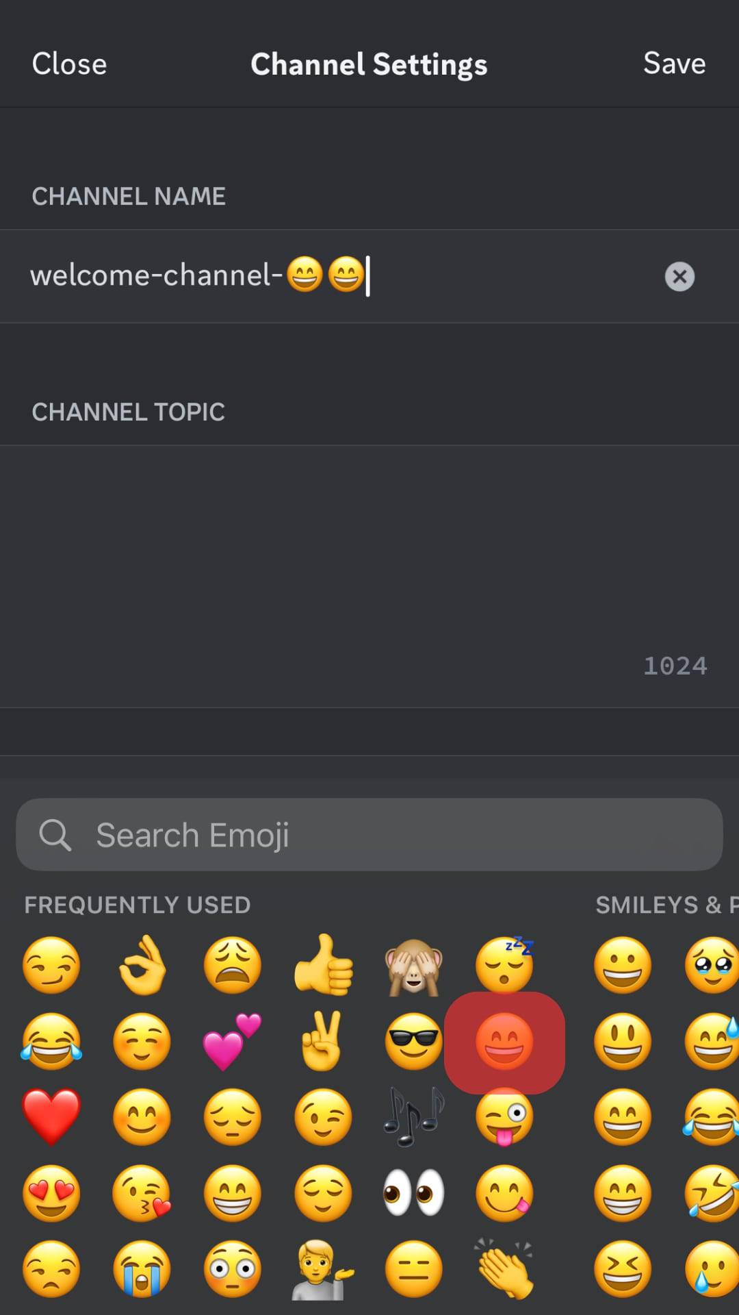 Select Any Emoji You Like.