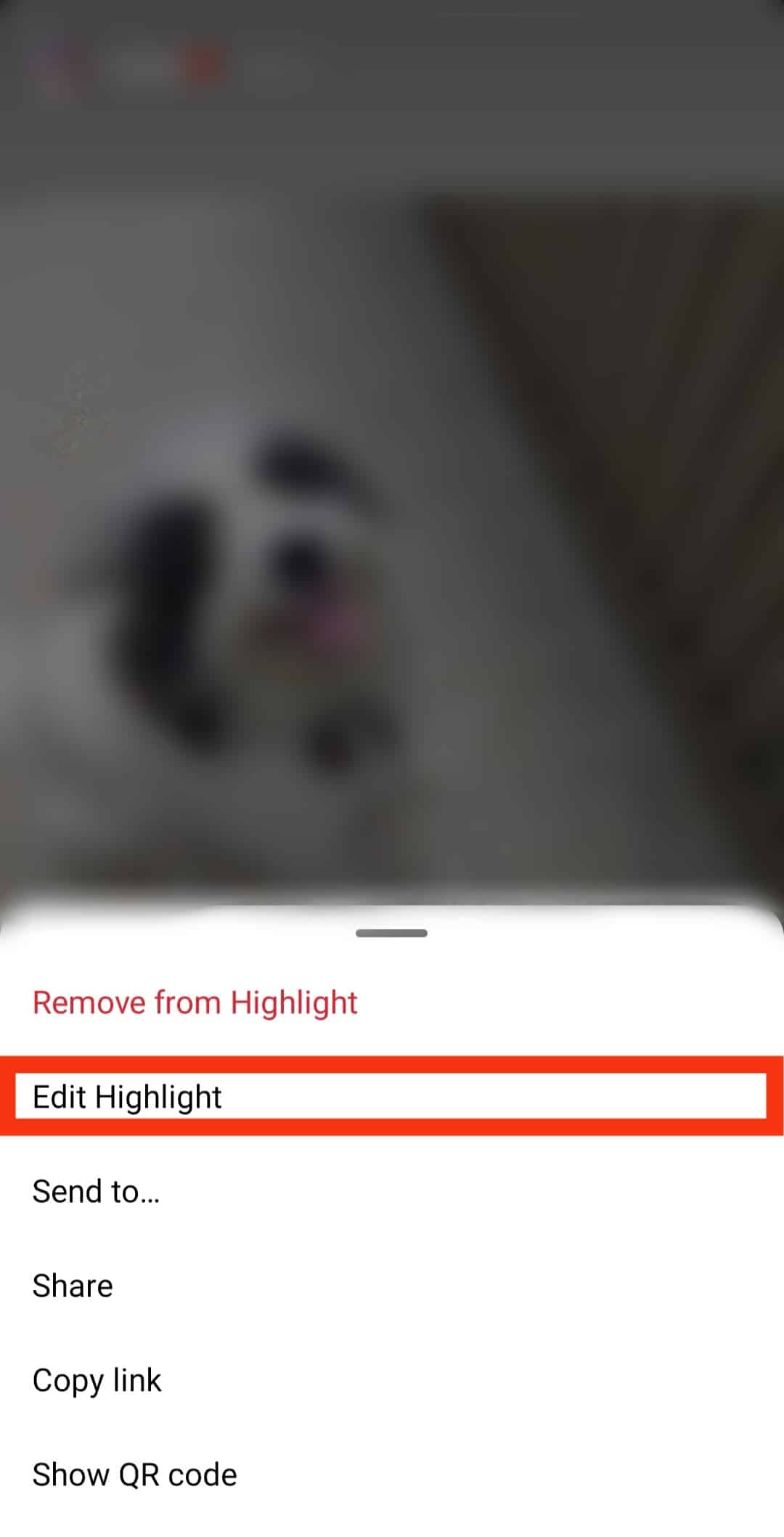 Select Edit Highlight