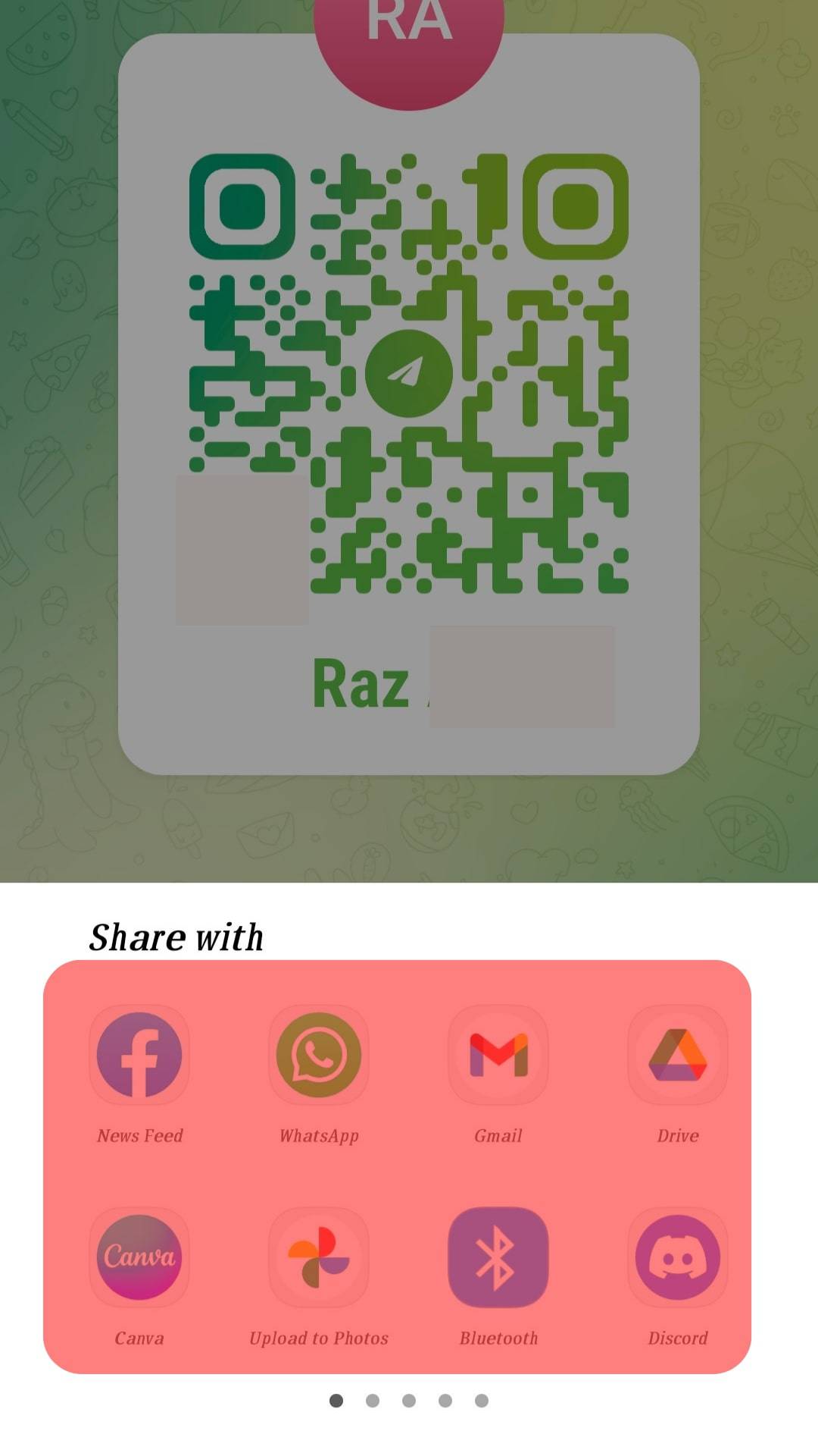 Select How To Share Your Telegram Qr Code