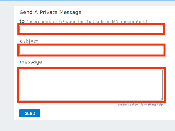 Select Person, Subject And Write Your Message