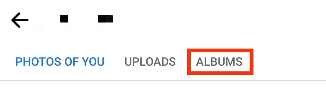 Select The 'Albums' Tab At The Top.