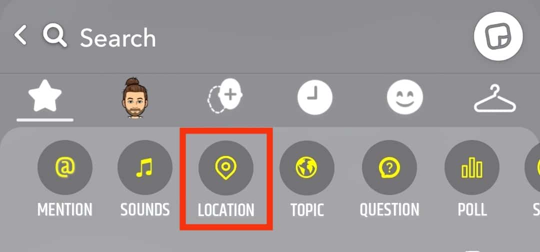 Select The Location Button