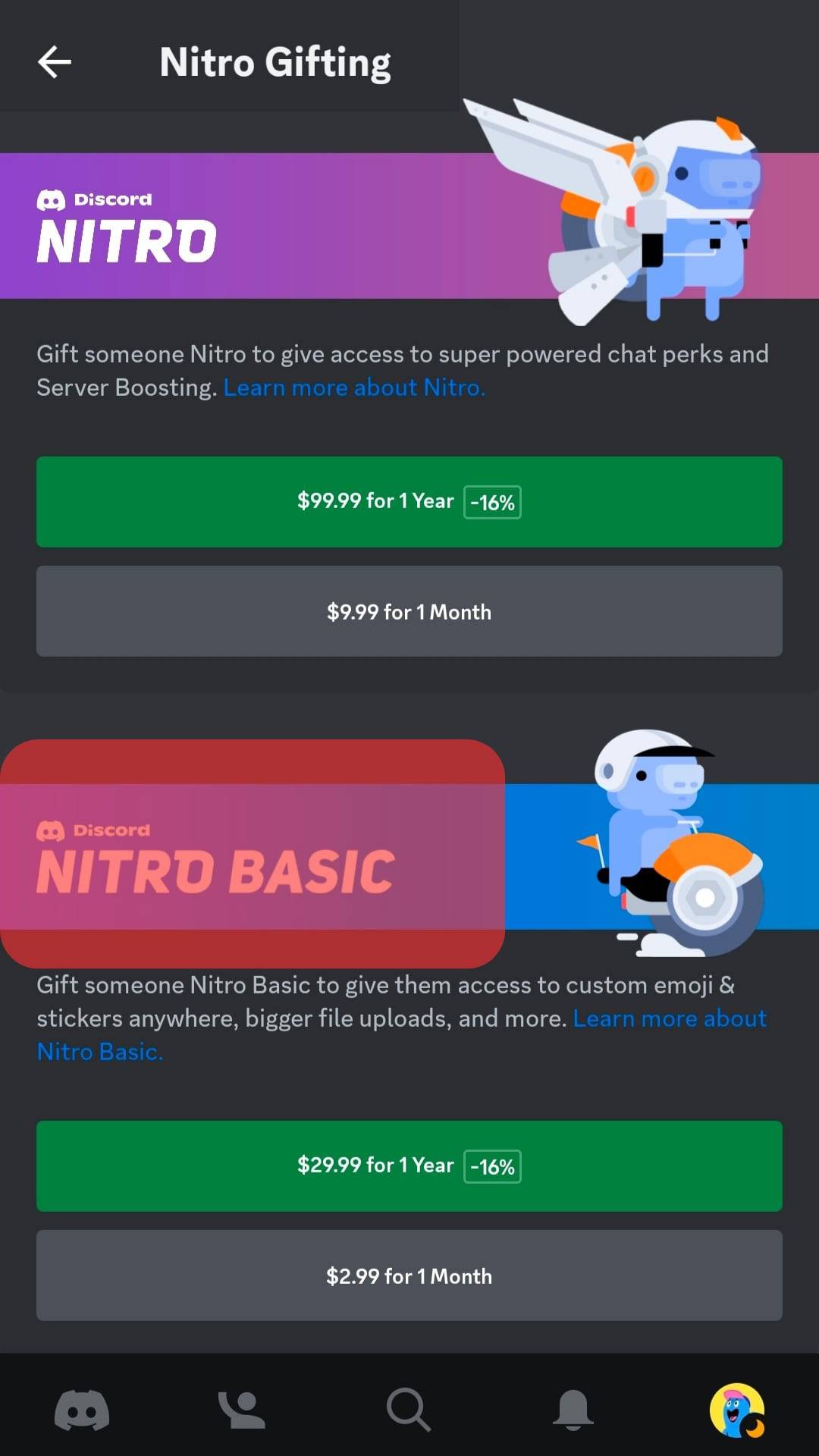 Select The Nitro Gift