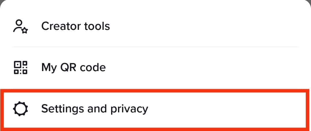 Select The Settings And Privacy Option
