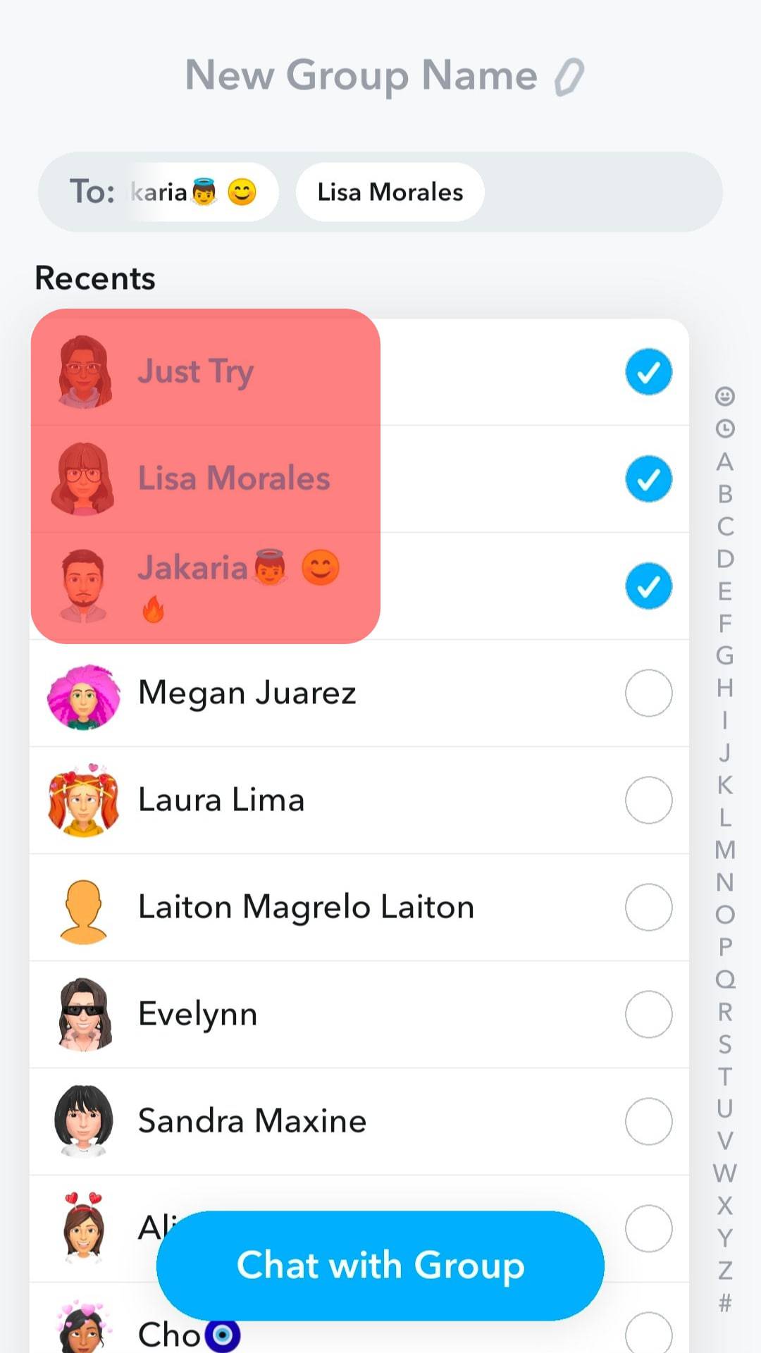 Select The Friends You Want To Add