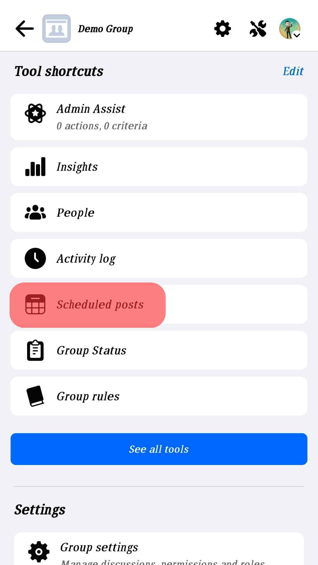 Select The Option For Scheduled Posts.