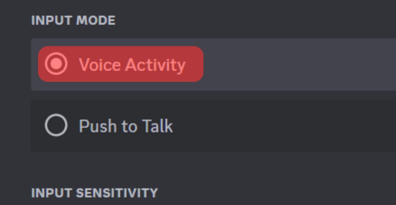 Select The Option For Voice Activity.