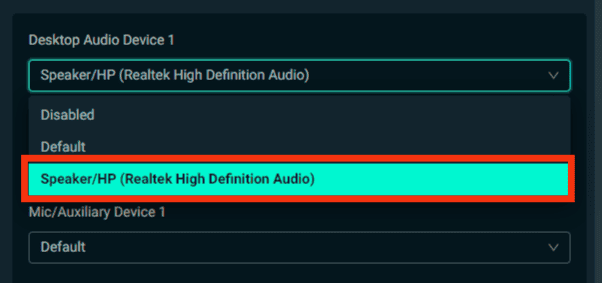 Select The Same Output Device 