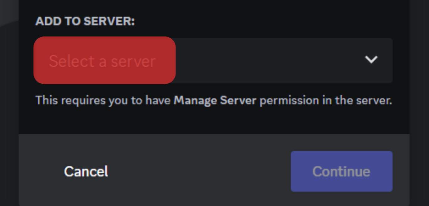 Select The Server