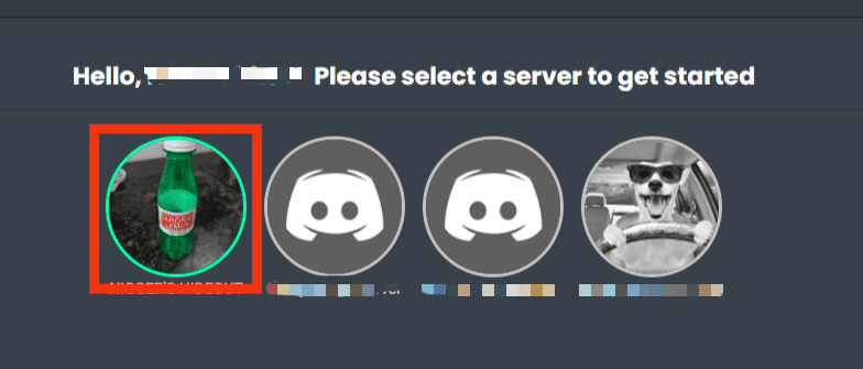 Select The Server