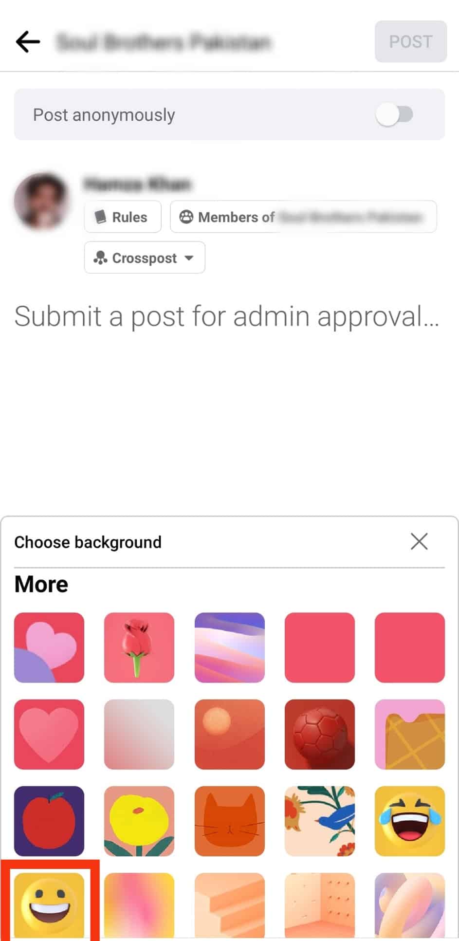 Select Your Preferred Background