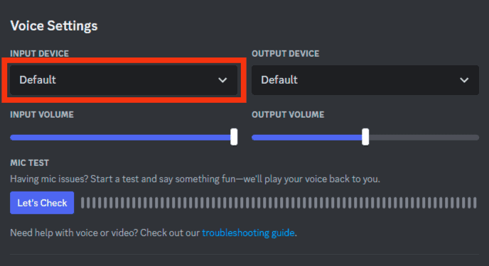 Set Input Device As Default