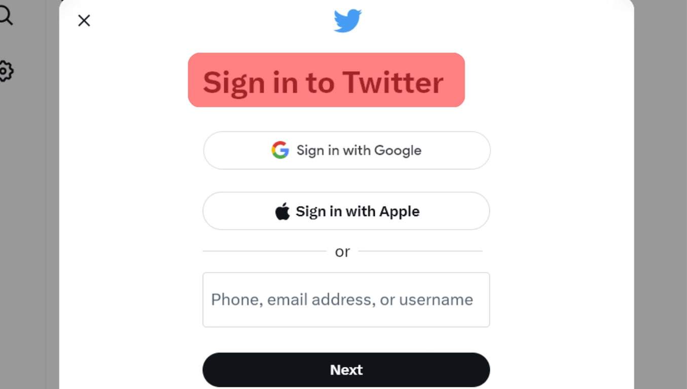 Sign In To Twitter