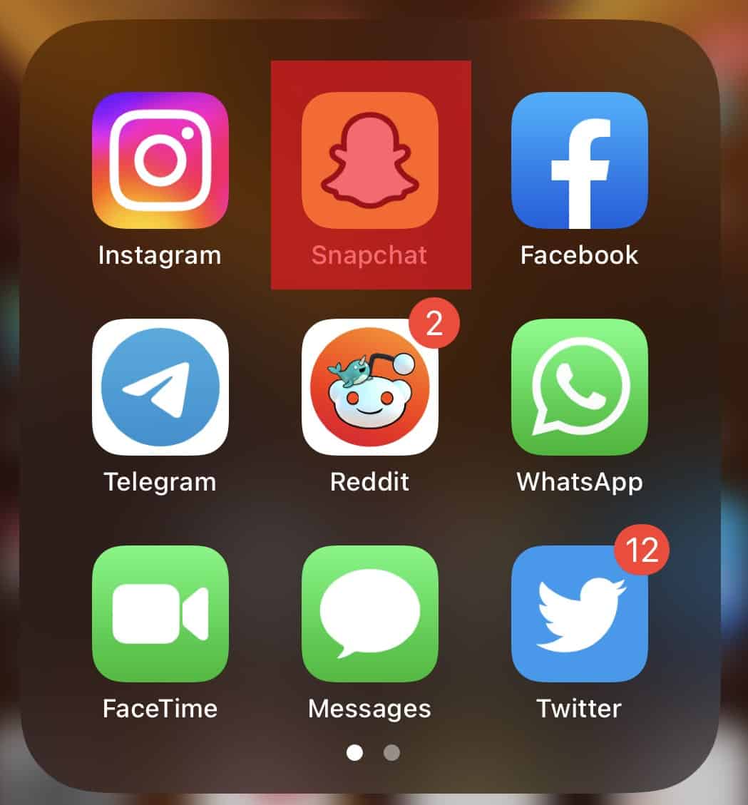 Snapchat Icon On Iphone