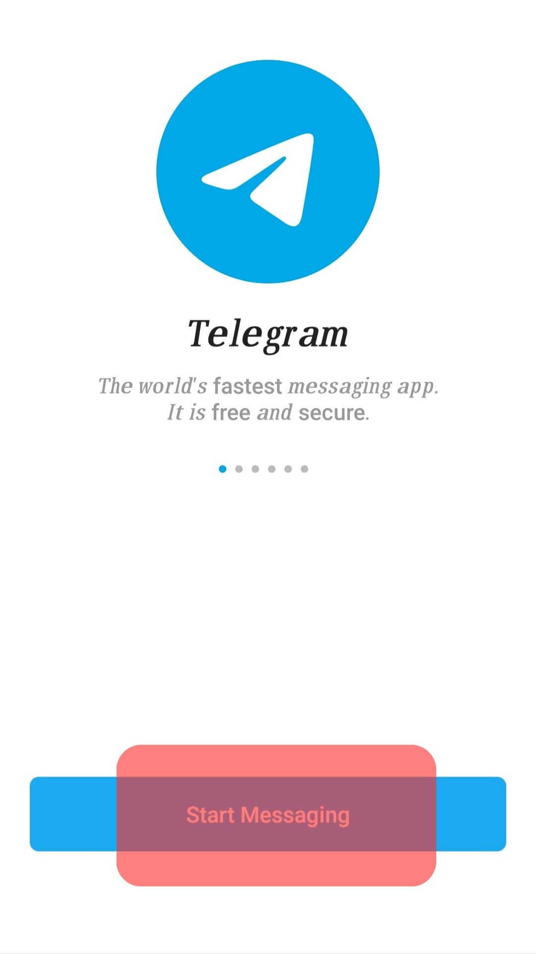 Start Messaging Button