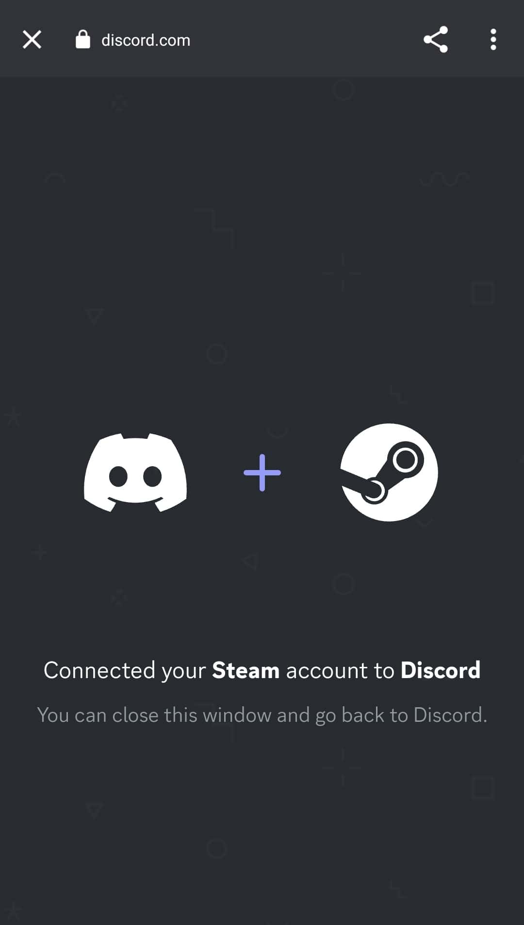 Steam Is Connected To Your Discord