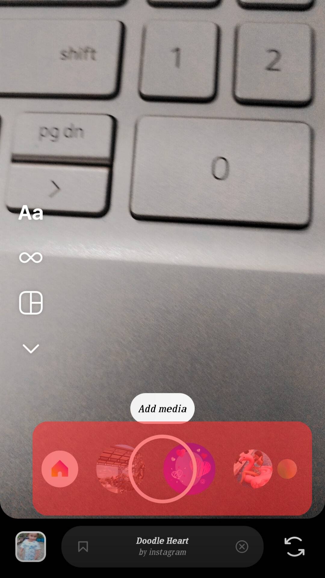 Swipe The Camera Circle To Switch Filters
